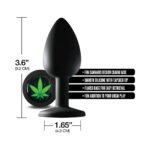 Stoner Vibes Chronic Collection Large Anal Plug – Black Silicone - Image 4