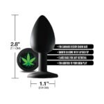 Stoner Vibes Chronic Collection Small Anal Plug – Black Body-Safe Silicone - Image 4