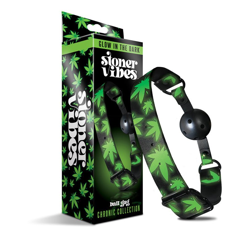 stoner-vibes-chronic-collection-glow-in-the-dark-breathable-ball-gag Stoner Vibes Chronic Collection Glow in the Dark Breathable Ball Gag - Image 1