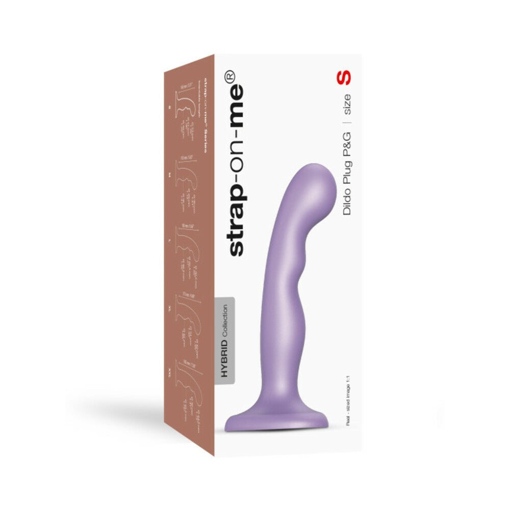 strap-on-me-dildo-plug-pg-metallic-lilac-small Strap-On-Me Dildo Plug P&G Metallic Lilac Small - Image 1