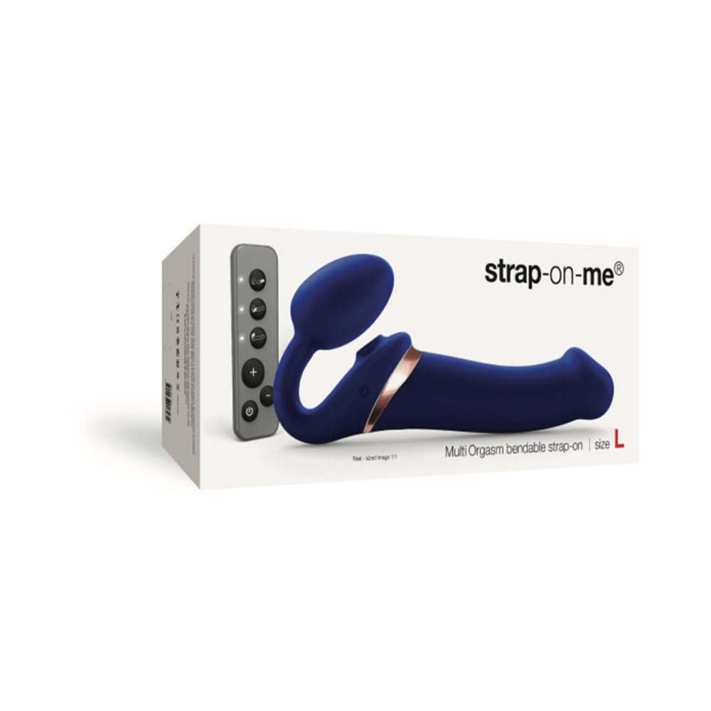 strap-on-me-multi-orgasm-bendable-strapless-strap-on-night-blue-large Strap-On-Me Multi Orgasm Bendable Strapless Strap-On Night Blue Large - Image 1