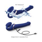 Strap-On-Me Multi Orgasm Bendable Strapless Strap-On Medium Night Blue - Image 3
