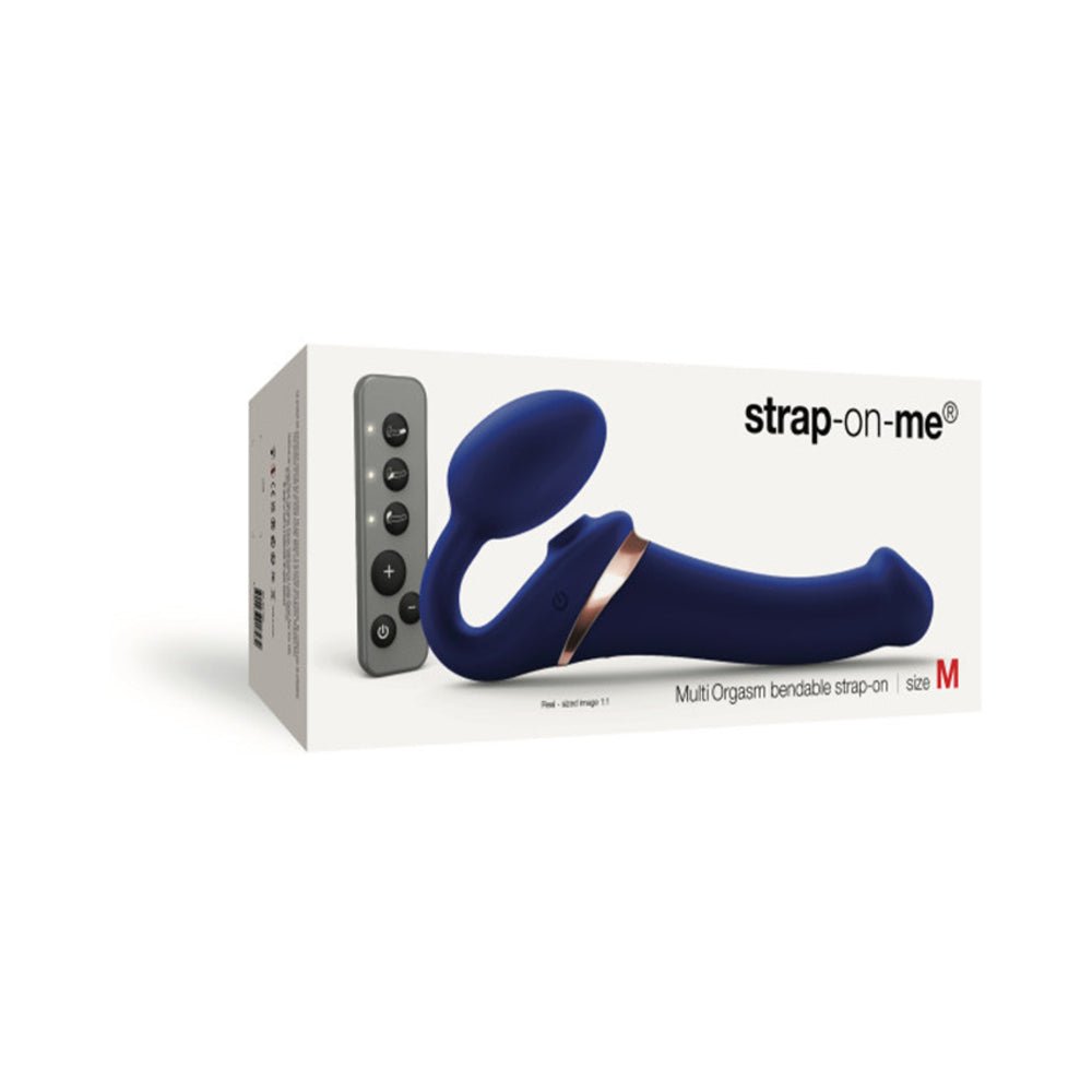 strap-on-me-multi-orgasm-bendable-strapless-strap-on-night-blue-medium Strap-On-Me Multi Orgasm Bendable Strapless Strap-On Night Blue Medium - Image 1