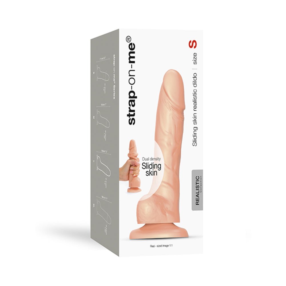 strap-on-me-realistic-collection-sliding-skin-dual-density-silicone-dildo-vanilla-s Strap-On-Me Realistic Collection Sliding Skin Dual-Density Silicone Dildo Vanilla S - Image 1