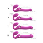 Strap-On-Me Rechargeable Remote-Controlled Multi Orgasm Bendable Strapless Strap-On Fuchsia XLarge - Image 4