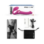 Strap-On-Me Rechargeable Remote-Controlled Multi Orgasm Bendable Strapless Strap-On Fuchsia XLarge - Image 5