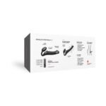 Strap-On-Me Rechargeable Remote-Controlled Silicone Vibrating Bendable Strap-On Black L - Image 7