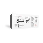 Strap-On-Me Rechargeable Remote-Controlled Silicone Vibrating Bendable Strap-On Black M - Image 7