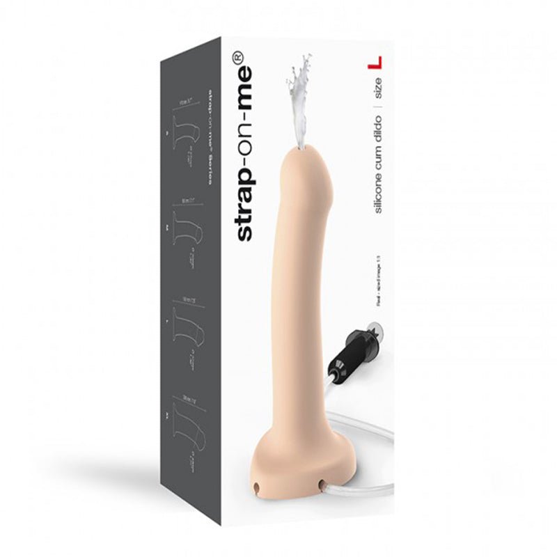 strap-on-me-silicone-cum-dildo-vanilla-large-fluid-not-included Strap-On-Me Silicone Cum Dildo Vanilla Large (fluid not included) - Image 1