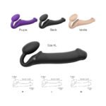 Strap-On-Me Vibrating Bendable Strapless Strap-On Black XL - Image 5