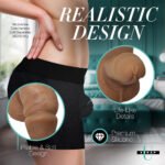 Strap U Silicone Packer Dildo Medium – Tan, 3.6 in - Image 9
