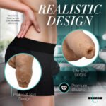 Strap U 5.1 in. Uncut Silicone Packer Dildo Medium - Image 9