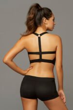 Strike Rock Solid Space Dye Sports Bra - Large - Black - Image 3
