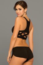 Strike Score More Sports Bra With Netting Inserts  - Large -  Black - Image 2