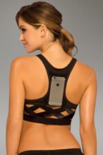 Strike Score More Sports Bra With Netting Inserts  - Large -  Black - Image 3