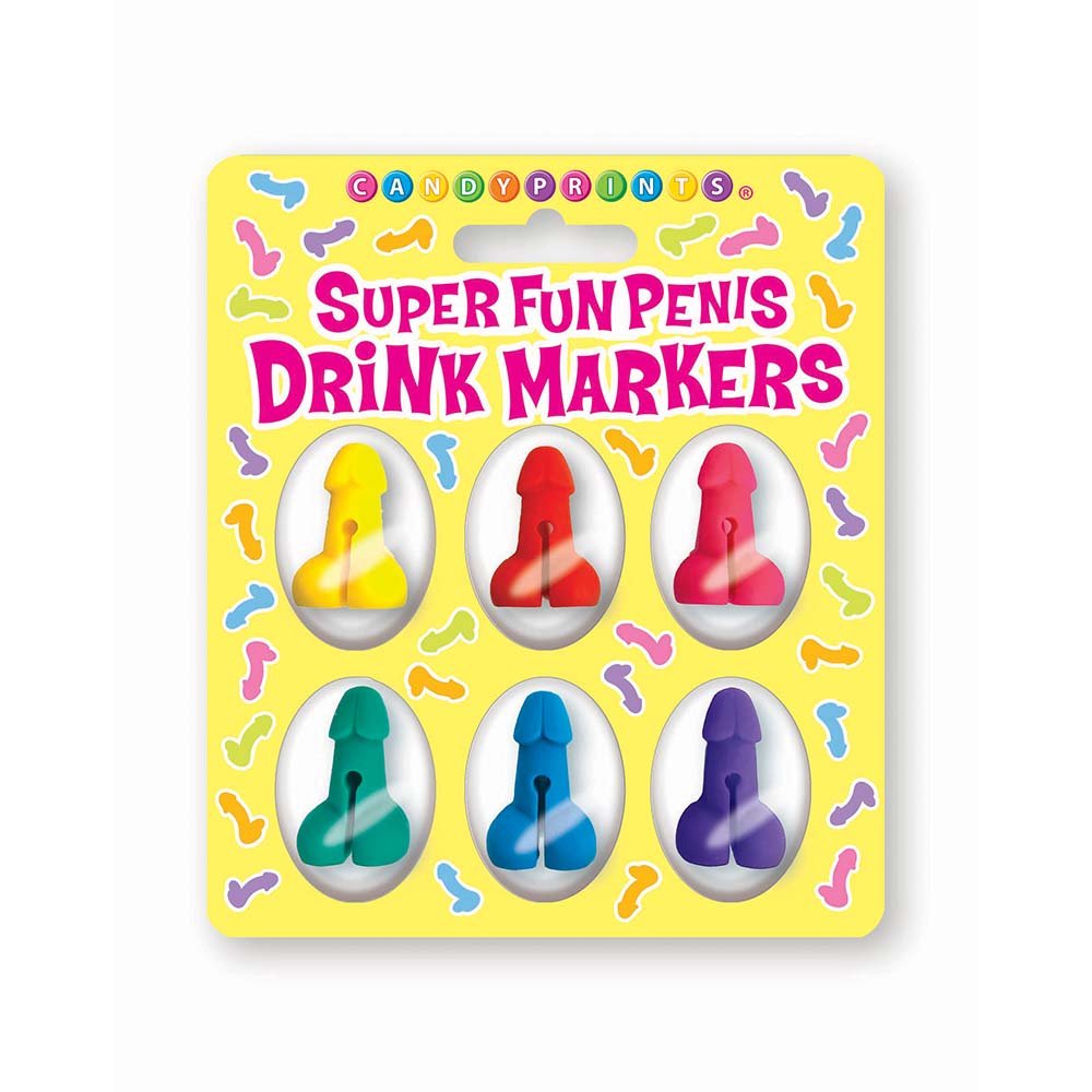 super-fun-penis-drink-markers-6-piece-set Super Fun Penis Drink Markers 6-Piece Set - Image 1