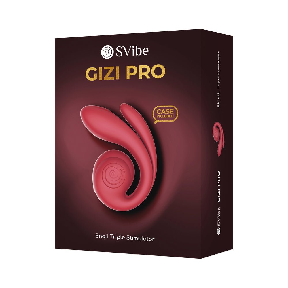 svibe-snail-gizi-pro-vibrator-bordeaux SVibe Snail Gizi Pro Vibrator Bordeaux - Image 1