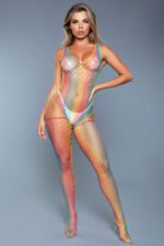 Sweet Revenge Bodystocking - Queen Size - Rainbow - Image 2