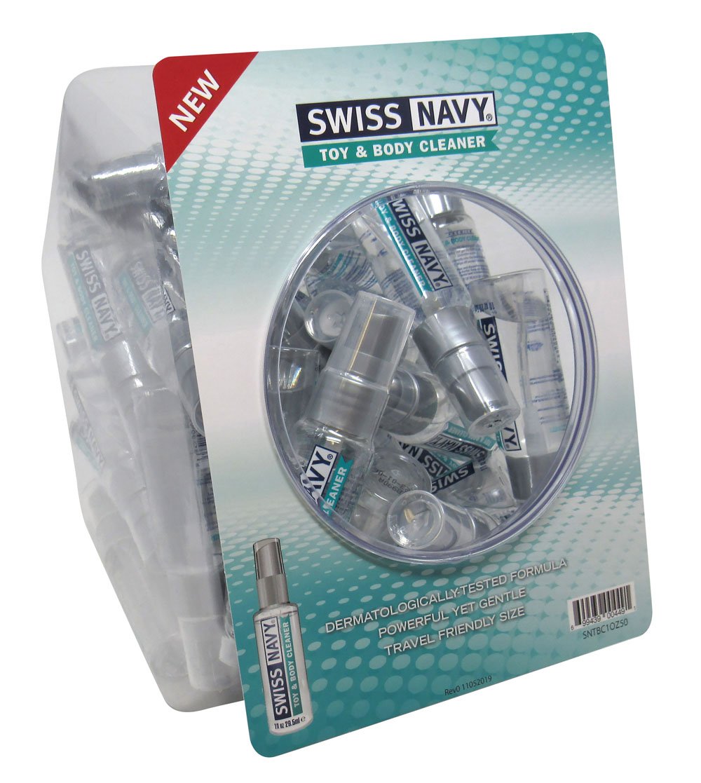 swiss-navy-toy-and-body-cleaner-1oz-50pc-fishbowl Swiss Navy Toy and Body Cleaner 1oz 50pc Fishbowl - Image 1