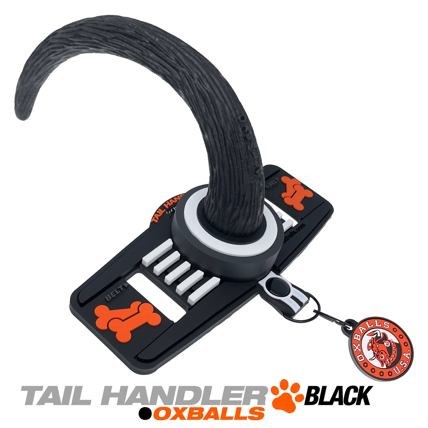 tail-handler-belt-strap-show-tail-black Tail Handler - Belt Strap Show Tail - Black - Image 1