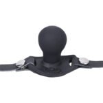 Tantus Beginner Ballgag Onyx – Black Silicone - Image 2