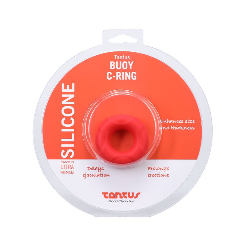 tantus-buoy-c-ring-medium-crimson Tantus Buoy C-Ring Medium Crimson - Image 1