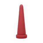 Tantus Cone Small Dildo – Ruby, Body-Safe Silicone - Image 2