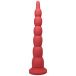 Tantus Cowboy Beaded Dildo Garnet (Box)