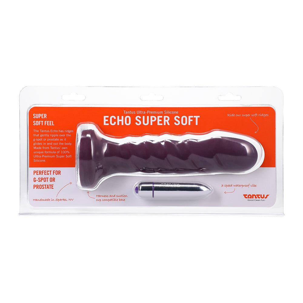 tantus-echo-super-soft-dildo-currant Tantus Echo Super Soft Dildo Currant - Image 1