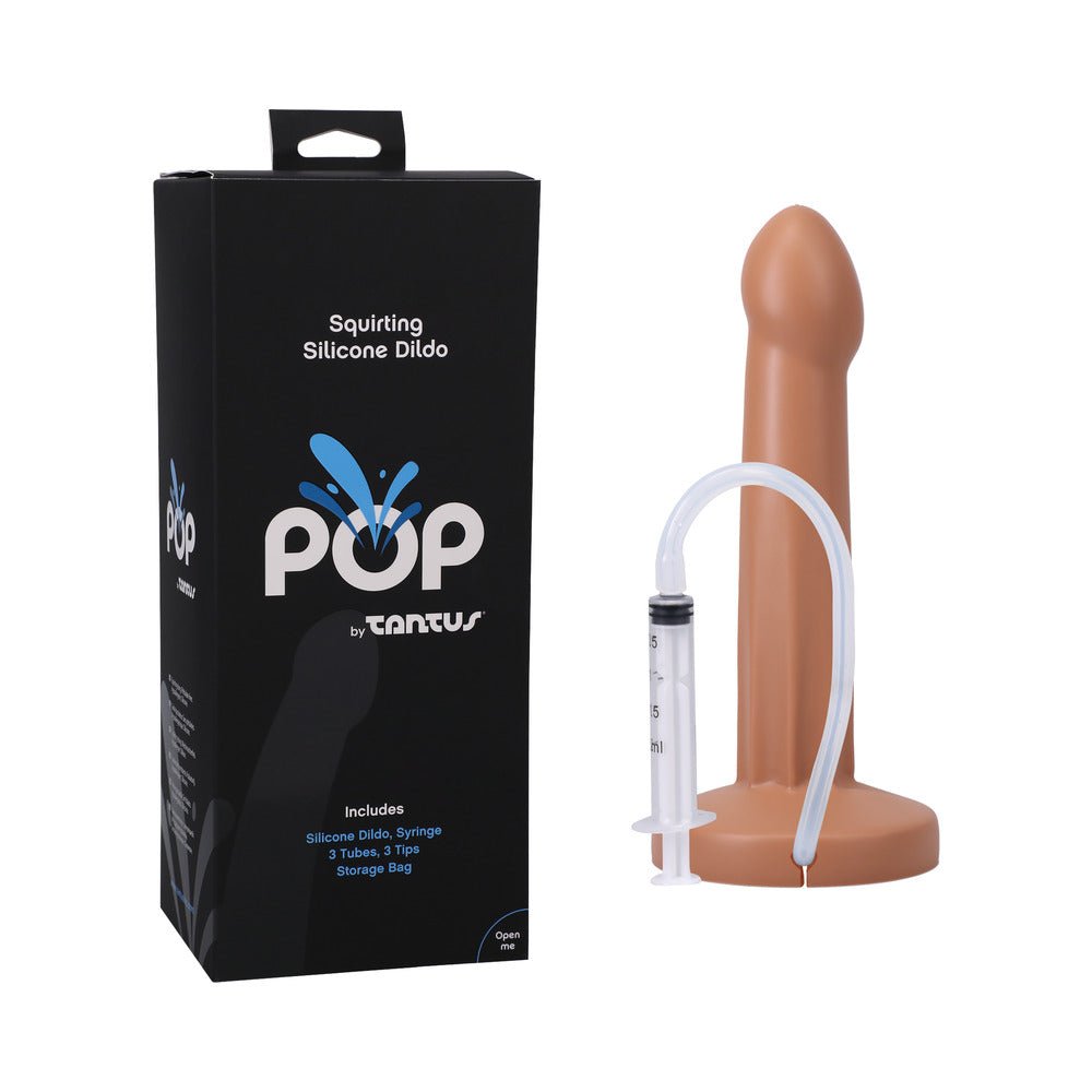 tantus-pop-squirting-dildo-honey Tantus POP Squirting Dildo Honey - Image 1