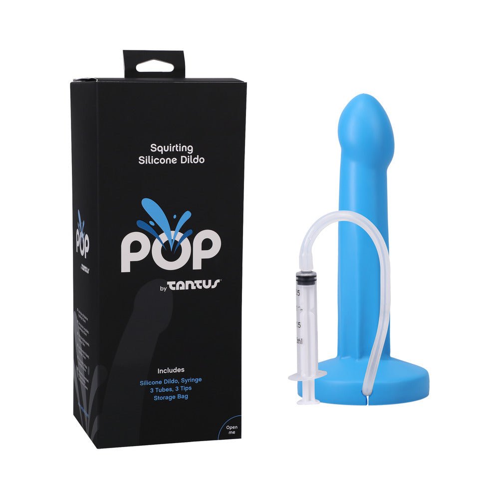 tantus-pop-squirting-dildo-lagoon Tantus POP Squirting Dildo Lagoon - Image 1