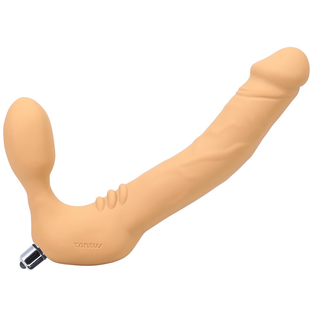 tantus-real-strapless-vibrating-strap-on-dildo-honey Tantus Real Strapless Vibrating Strap-On Dildo Honey - Image 1