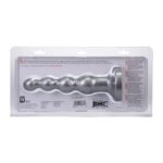 Tantus Ripple Large 8 in. Anal Beads Dildo Medium-Firm Silver - Image 3