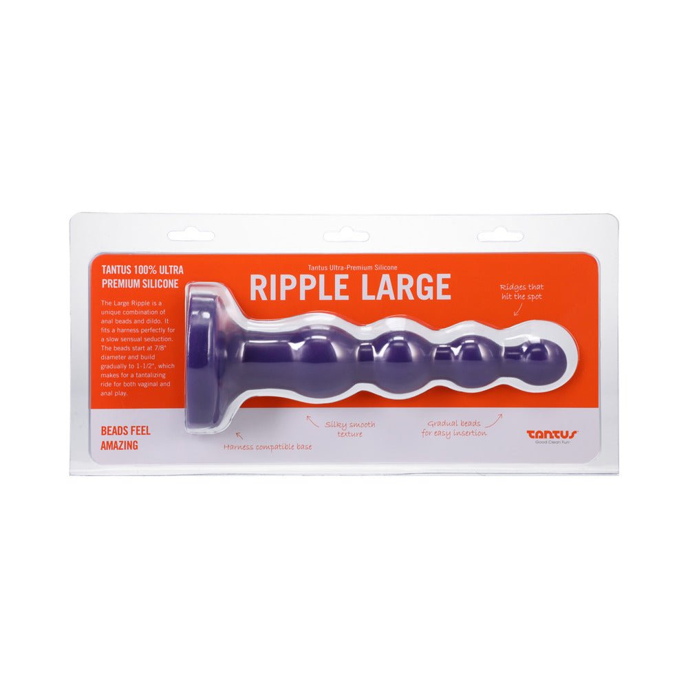 tantus-ripple-large-beaded-anal-plug-amethyst Tantus Ripple Large Beaded Anal Plug Amethyst - Image 1
