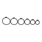 Tantus Silicone O-Ring Harness Set – Black - Image 2