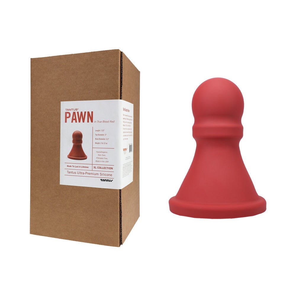 tantus-the-pawn-dildo-ruby-box Tantus The Pawn Dildo Ruby (Box) - Image 1