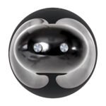 Teardrop Rechargeable Silicone Vibrator – Black - Image 2