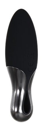 Teardrop Rechargeable Silicone Vibrator – Black