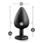 Temptasia Bling Plug Large Anal Plug – Black - Image 7