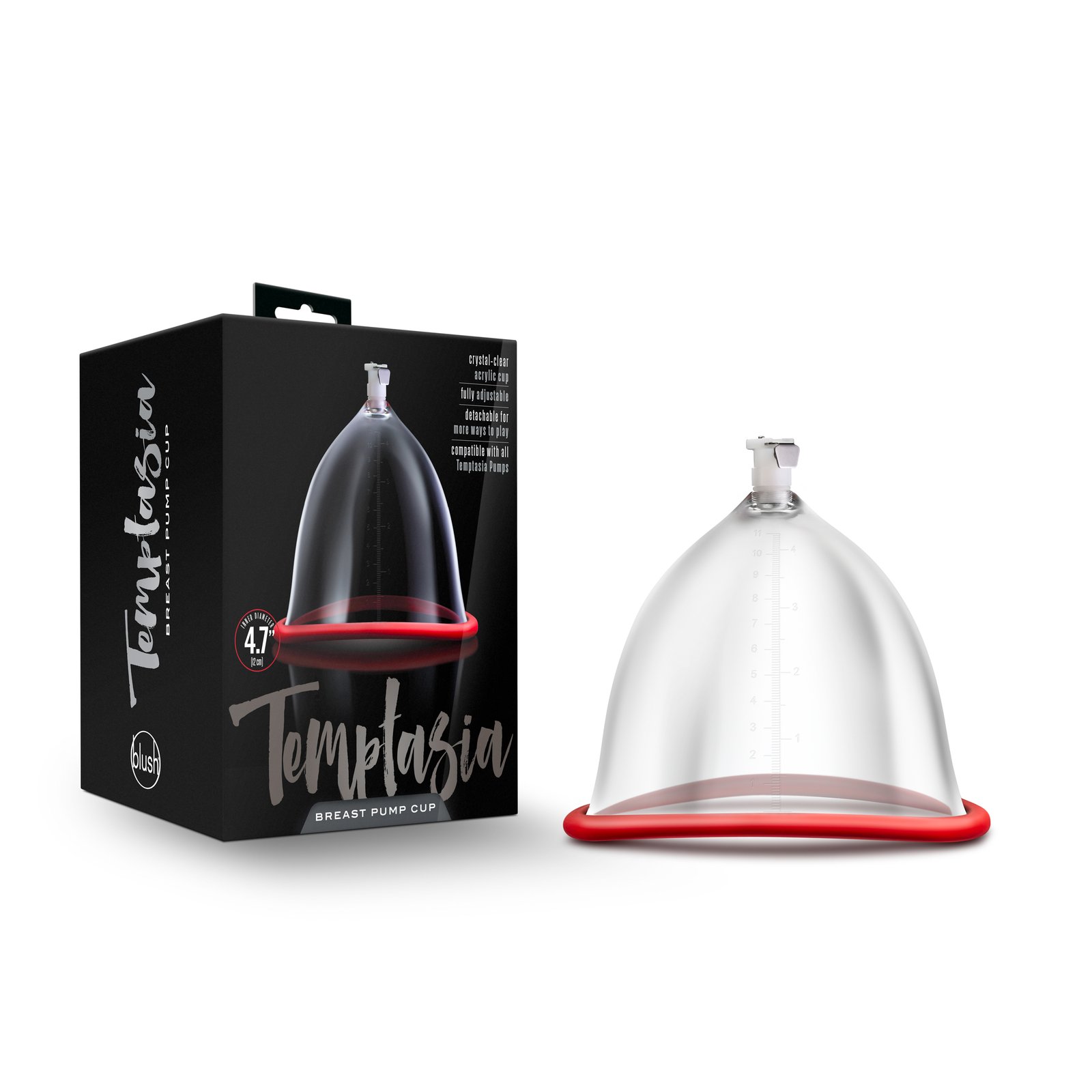 temptasia-breast-pump-cup-clear Temptasia Breast Pump Cup Clear - Image 1