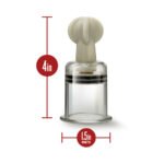 Temptasia Clit and Nipple Twist Suckers 2-Piece Set Large Clear Acrylic - Image 5