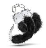 Temptasia - Plush Fur Cuffs - Black - Image 3
