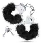 Temptasia - Plush Fur Cuffs - Black - Image 4