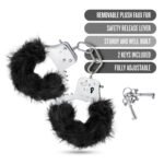 Temptasia - Plush Fur Cuffs - Black - Image 7
