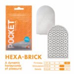 Tenga Pocket Masturbator Sleeve Hexa Brick - Image 3