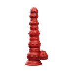 Tentra Rengol Studded Demon Thrusting Dildo Red - Image 2