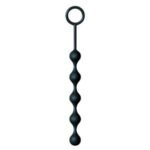 The 9's S-Drops Silicone Anal Beads - Black - Image 2