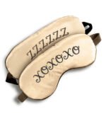 The 9's Xoxo/zzz Satin Blindfold - Black/gold - Image 2