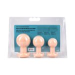 The Classic Round Butt Plug Cream 3-Piece Set - Image 3