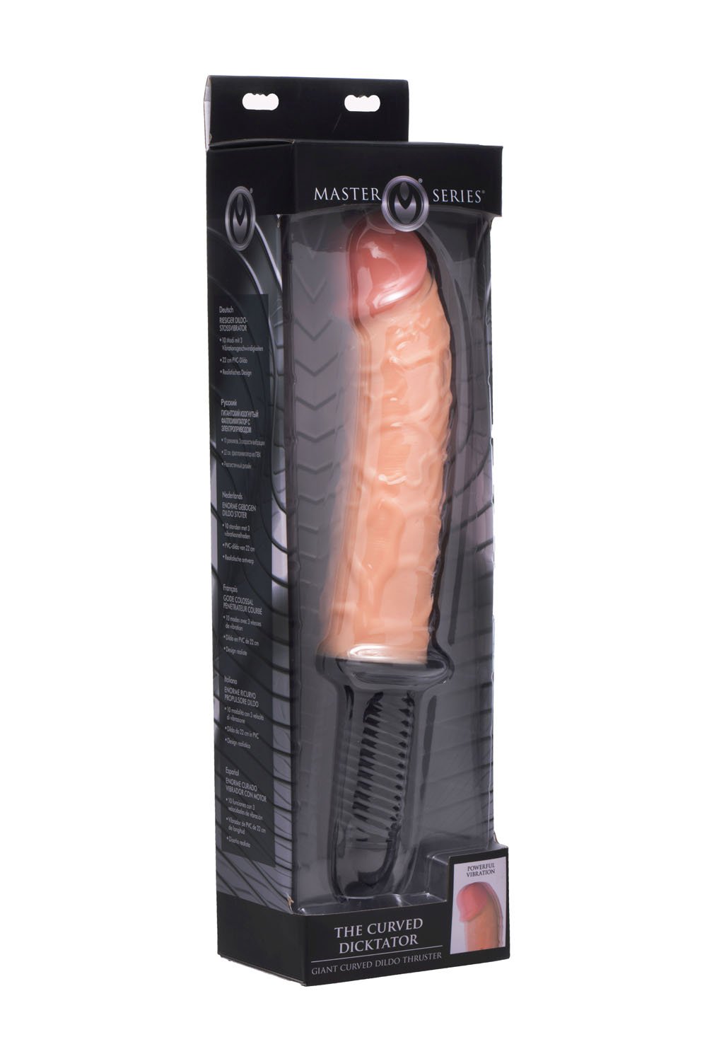 the-curved-dicktator-13-mode-vibrating-giant-dildo-thruster-flesh The Curved Dicktator 13 Mode Vibrating Giant Dildo Thruster - Flesh - Image 1